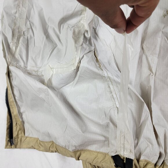 Orvis Mens Large Beige Fly Fishing Shell Jacket Hooded Coat Windbreaker - Picture 7 of 14